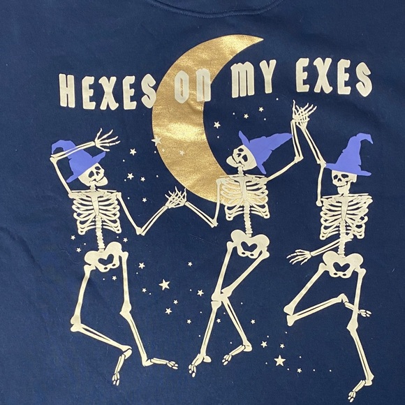 Wound Up Navy Blue 'Hexes on My Exes' Sweatshirt - Picture 3 of 5